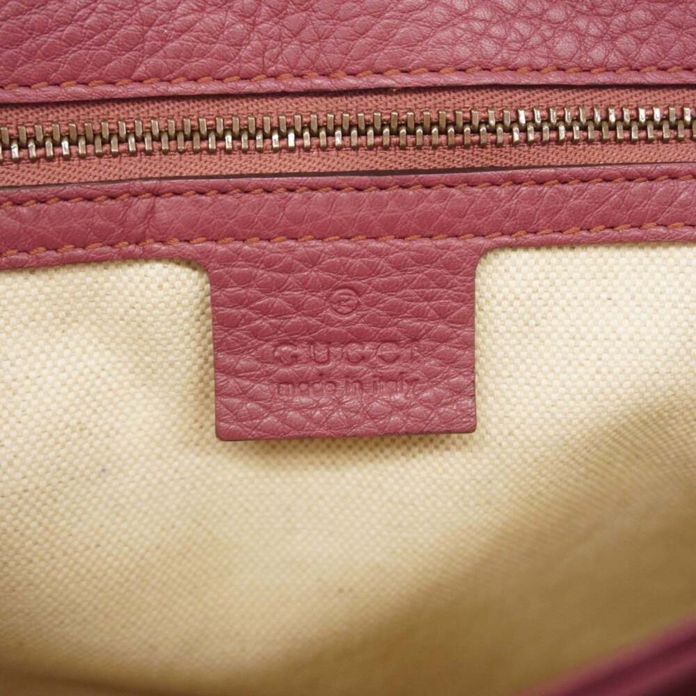 GUCCI Pink Leather GG Marmont Shoulder Bag - Picture 5 of 12